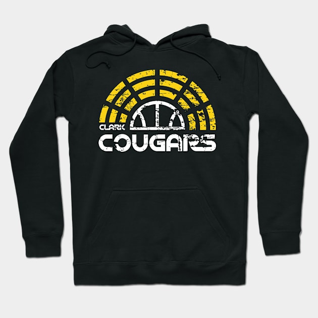 Clark Cougars Basketball Hoodie by Fresh Fly Threads